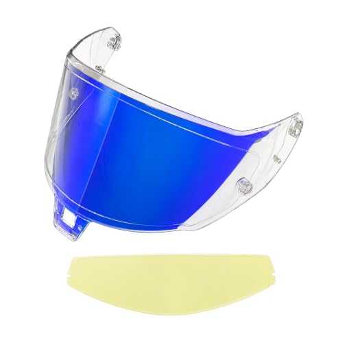 Kairvexora Supertech R10�ER7 Gen 2.1-R�p �w�����b�g�V�[���h �X���[�N-Anti Fog Film+Aurora Blue [���s�A���i]