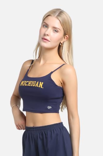 Michigan Wolverines Bra Tank Top - Navy, L2