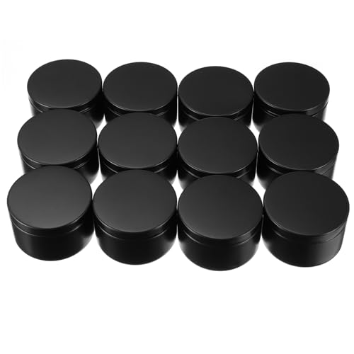LIFKOME Metal Candle Jar Lids Tin Candle Containers Storage Jars Candies DIY Craft