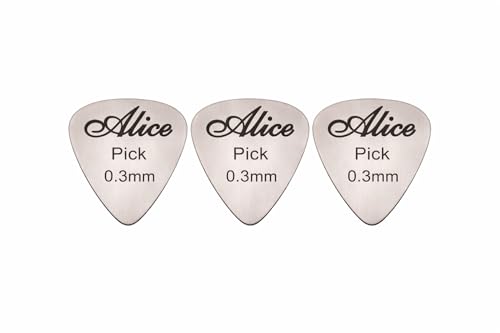 Paslanmaz Çelik 0.30 mm Metal Gitar Penası, 3 Adet