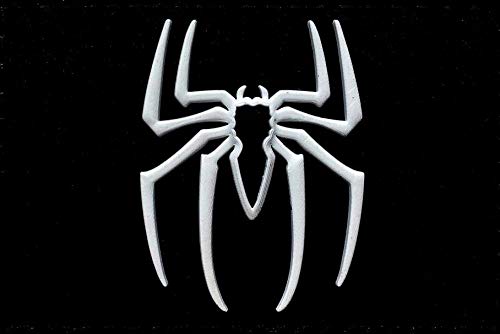 Spider Tactical Hook Patch [PVC Rubber-3.0 X 2.0 inch] Blk/Wht