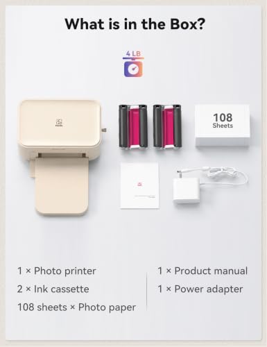 iDPRT 4x6 Photo Printer, CP4100 Instant Photo Printer for