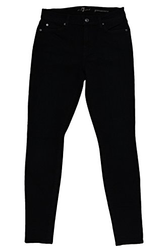 7 For All Mankind Women's Gwenevere Jean In Rinsed Black Night