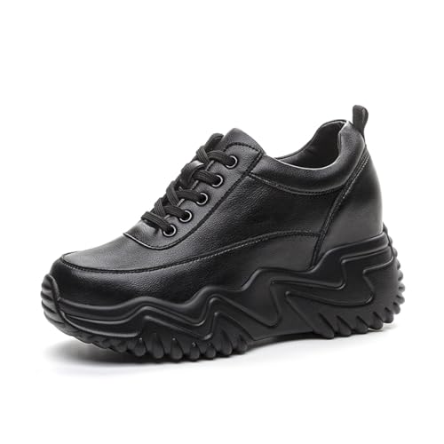 AONEGOLD Zapatillas de Cuña Deportivas para Mujer Transpirable Plataforma Zapatos Moda Deporte Zapato Wedge Sneakers Tacón 8CM(Negro,38 EU) AONEGOLD Zapatillas de Cuña Deportivas para Mujer Transpirable Plataforma Zapatos Moda Deporte Zapato Wedge Sneakers Tacón 8CM(Negro,38 EU)