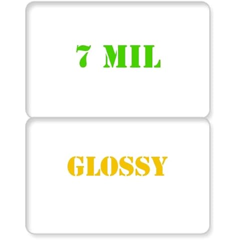 easyIDea QTY: 10 | 7 mil Glossy Edge to Edge Butterfly Laminating Pouch - for ID Cards Cover