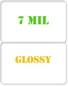 easyIDea QTY 10 | 7 mil Glossy Edge to Edge Butterfly Laminating Pouch - for ID Cards