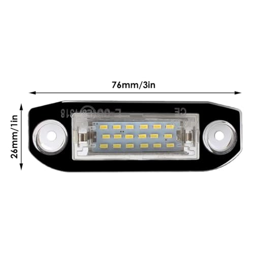 Lámpara con números para coche Volvo C30 y S80 para pasar la ITV sin problemas 5