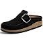 Black Genuine Suede