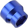 Bittwee Car Fuel Filter, Auto Oil Filter Socket Gasoline Automotive Replacement Reversible Engine Fuel Filter Cap Remover Installer Assistant Powerstroke Diesel, Universal for Vehicles(Blue)