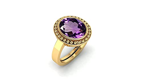Bague améthyste violette réglable : finissez-en avec les erreurs de taille