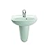 Lave-mains VICTORIA 45x34, sur semi-colonne, blanc Réf A325314005