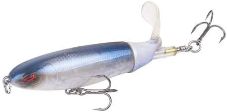 WorldCare® YUZI Whopper Popper 9cm 13g Topwater Fishing Artificial Hard Eyes Plopper Soft Rotating Fishing Tackle : 5