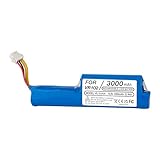 Batteria Li-Ion 10,8V 3000mAh compatibile con Vileda VR 102, VR One, VR 201 PetPro, VR 303 Robot Aspirapolvere, Ricambio per 0769-03, 167129, 18650-AA - Maggiore Capacità, Durata Prolungata