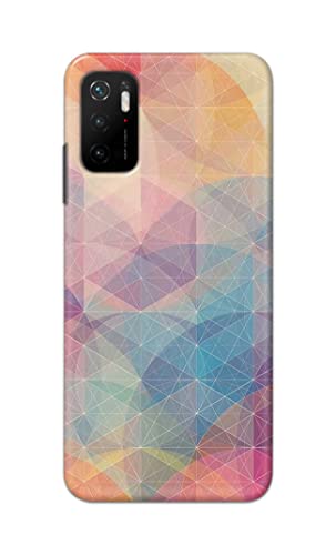 Image of Printed Hard Back Cover Case for Mi Poco M3 Pro 5G Back Cover (Crumpled Paper Design) -1803