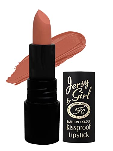 Image of JERSEY GIRL BY FASHION COLOUR Kissproof Matte Lipstick| Lightweight & Longlasting | Matte Finish | Stay up to 12hrs | Available In Fab Shades | Highly Pigmented | Intense Colour, Moisturised Lips, Color Sensational Creamy Matte |(Mineral)