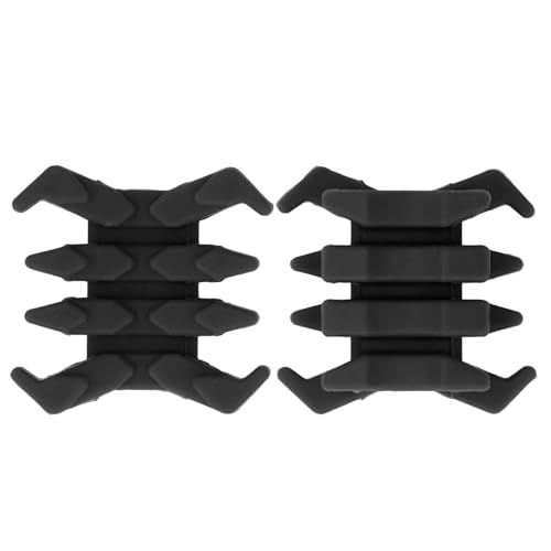 Archery Bow Dampener, Split Vibration Stabilizer Dampeners, Split Damping Rubber Archery Bow for Target Outdoor (Black)