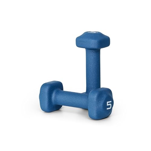 Tone Fitness Neoprene Dumbbell Weight Pairs with Anti-Roll Square Head | Multiple Options