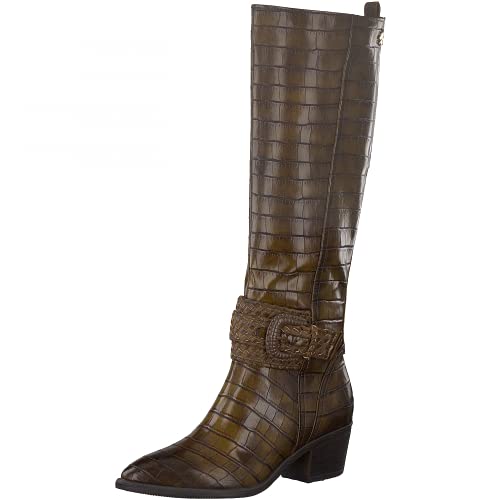 Marco Tozzi Damen by Guido Maria Kretschmer 2-2-85500-27 Mode-Stiefel, Cognac Croco, 38 EU Cover