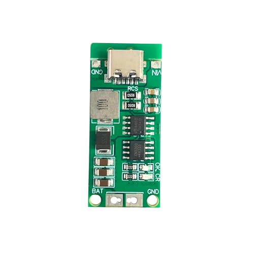 Image of ROBOWAY 5Pcs 2S 2A Polymer Lithium Ion Charger Type-C | 8.4V 18650 Battery Charging Module | USB-C Input, Boost Converter, LED Indicator, Overcharge Protection (Pack of 5)