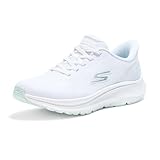 Skechers Go Run Consistent 2.0 Captiva, Zapatillas Mujer, White Textile/Lt. Blue Trim, 39 EU