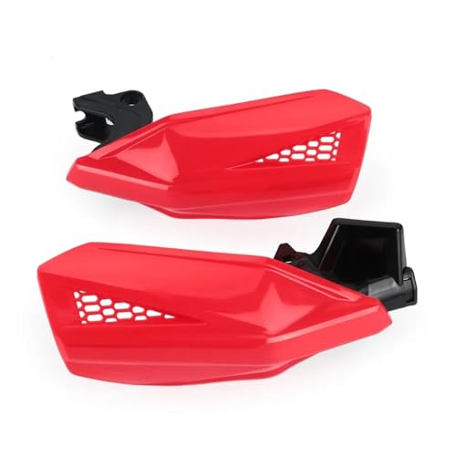 Housse protection coupe-vent et protège mains moto rouge avec système anti-chute CRF