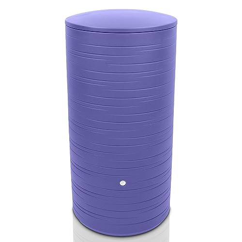 YourCasa PureRain - Depósito de agua de lluvia (280 L, rosca de metal y tapa), color morado