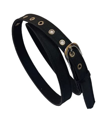 XXL OVERSIZE PLUSSIZE women nerrow sleek casual fabric microprint belt black-picture-52