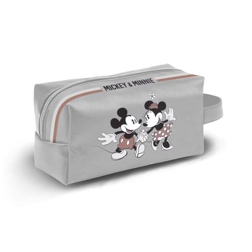 Disney Minnie Mouse Face-Borsa da Toilette da Viaggio Brick PLUS, Multicolore, 27 x 13 cm