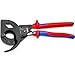 Knipex Cable Cutter (ratchet principle, 3-stage) black atramentized ...