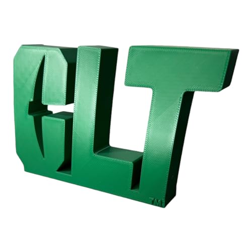 CLTFanCreations Officially Licensed UNC Charlotte CLT 3D Printed Decorative Figure - Great for Home Office, Desk, Shelf - Made from Quality Material - Green College Sports Decor