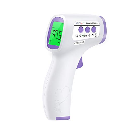 BestMed - No Touch Thermometer for All Ages - No-Touch Forehead Thermometer for Babies, Children and Adults and Infrared Thermometer with Instant Accurate Readings