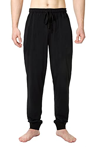 Bintangor Men's Jogger Pajama Pant Cotton Lounge Sleep Bottoms2