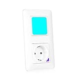 💡【2 in 1 Magnetische Installation】--Dieser wlan lichtschalter eingebaute RGB Nachtlichter mit smart steckdose, die magnetisch an der Wand installieren kann und Ihnen eine bequemere Möglichkeit bietet, Ihr intelligentes Leben zu starten.