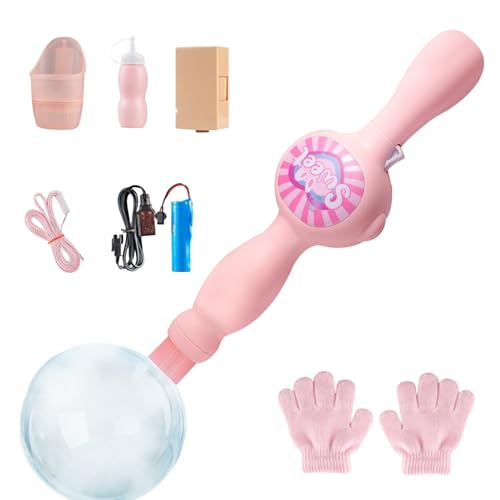 Rrlihjgu Generatore di con bolle | Soffiatore di bolle interattivo con - Soffiatore elettrico portatile giocattolo spiaggia e giardino per bambini e ragazze