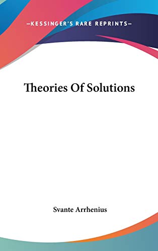 Theories Of Solutions