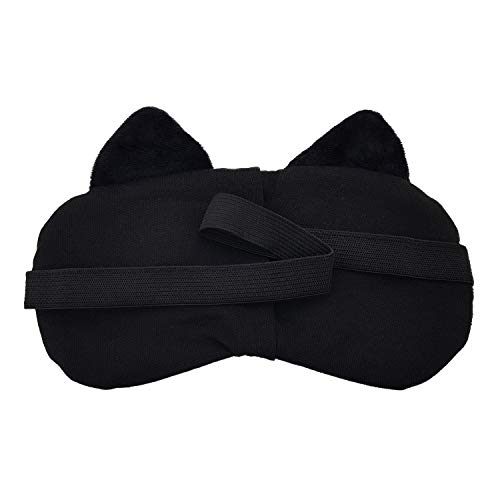 Image of Jenna Fabric 3D Cute Sleeping Eye Shade Mask Cover For Insomnia, Meditation, Puffy Eyes And Dark Circles Cat Blue
