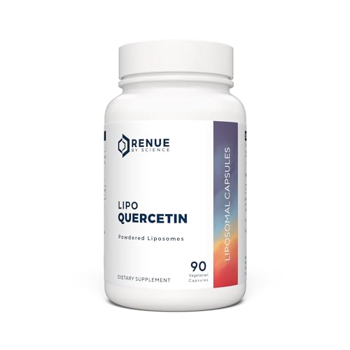 Renue By Science Quercetin | High Strength Liposomal Quercetin Supplements | 90 Quercitin Capsules - 150mg Quercetin per Serving | Non-GMO | Made in the USA & Third-Party Tested