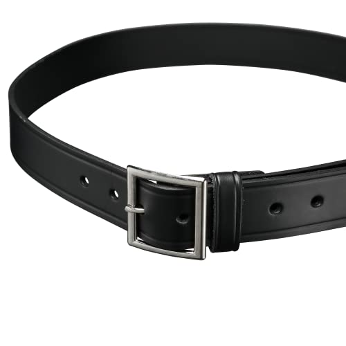 Perfect Fit 1.5 Inch Garrision Genuine Leather Belt American Made Black Leather and Chrome Buckle3