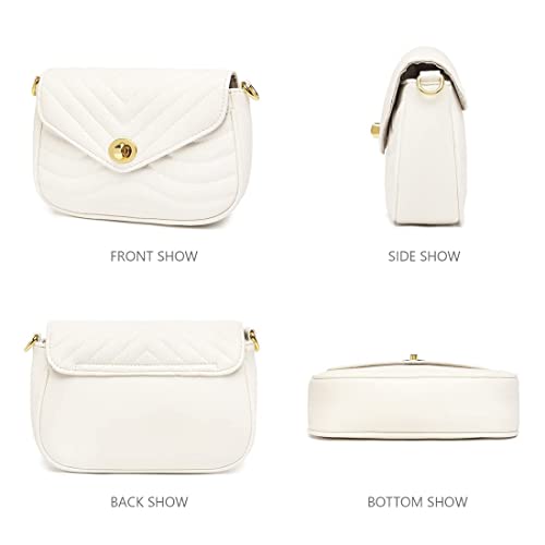 Image of JEEHAN Quilted Crossbody Bags for women Designer Shoulder Handbags Small Purse