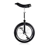 黒一輪車アクロバット自転車バランスカー競争力のあるシングルホイール自転車大人のフィットネスウォーキングツール男性用ティーンボーイライダー（色：黒、サイズ：18インチ）耐久性