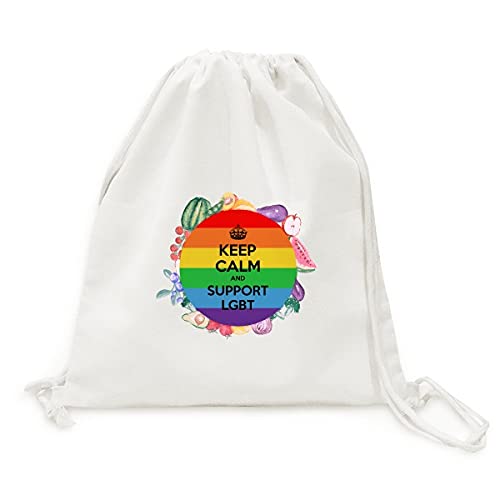 Sac en tissu pliable LGBT illustration drapeau gay lesbienne bisexuel