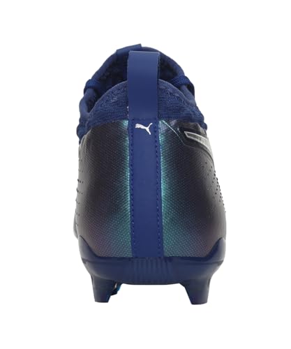 Image of PUMA | ONE 2 Leather FG Football Boots | Sodalite Blue-Silver-Peacoat | 11UK