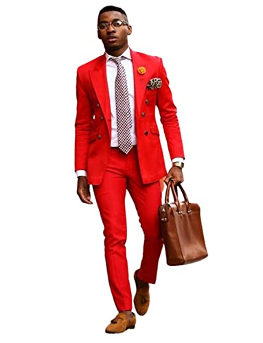 Costume croisé pour homme style smoking de mariage décontracté chic 2 pièces