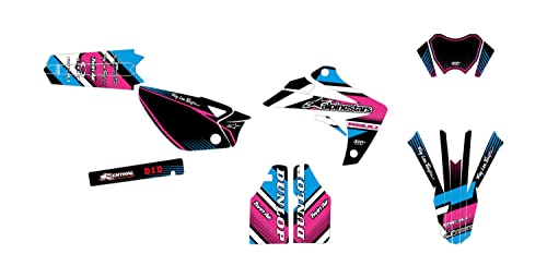 Kit de decoración para moto RIEJU MRT 50 2009 a 2021 COMICS ROSA AZUL