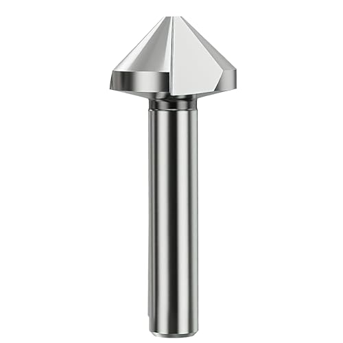 Countersink Drill Bit HSS 6542 for KATSU 90 Degrees 25mm 3 Flute Chamfer Cutter for Dewalt Makita Bosch Metal Steel Wood Machine Tools High-Speed Steel Positioning Hexagonal Multi Flute Grinding