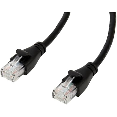 Amazon Basics RJ45 Cat-6 Ethernet Patch Cable, 1Gpbs Data Transfer Speed, Gold-Plated Connectors, 3 Foot, Black