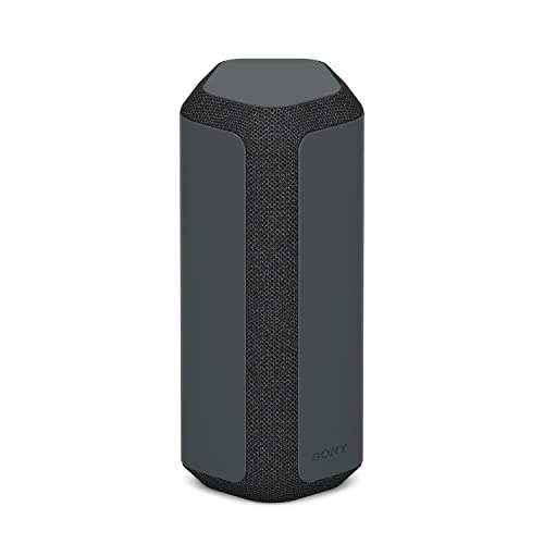 Sony SRS-XE300 - Tragbarer kabelloser Bluetooth-Lautsprecher mit breitem Klangbild - wasserdicht, stoßfest, 24 Stunden Akkulaufzeit und Schnellladung - Schwarz