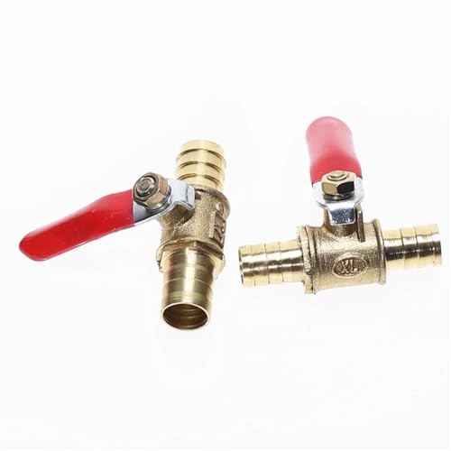 Válvula de bola de cierre rápido de latón para mangueras de 8 mm 7