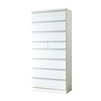 Amazon｜Cスタイル チェスト ホワイト 収納 リビングチェスト