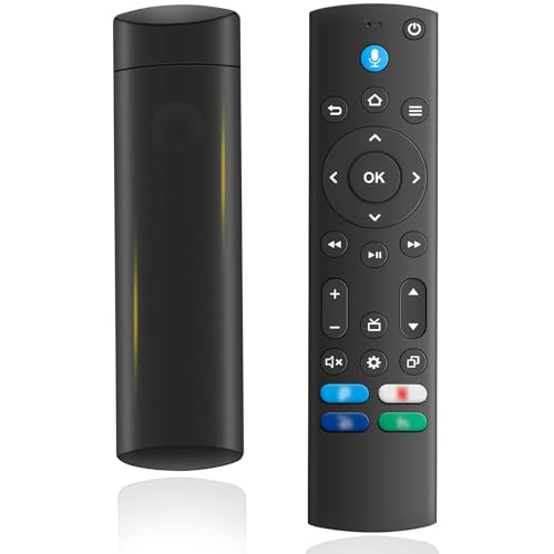 Télécommande Vocale 2 Gén, Télécommande de Remplacement Intelligente, Télécommande Universelle Smart TV, Adaptée aux Smart TV Stick/Cube (1 Gen/2 Gen/3 Gen/Lite/4K/4K Max) (KF019)